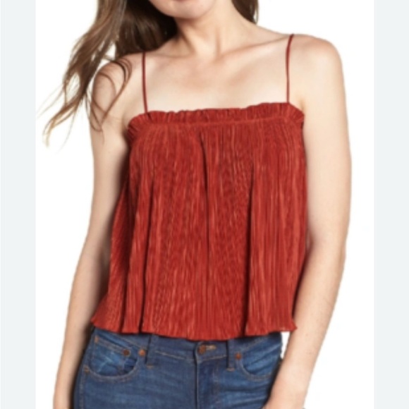 MADEWELL Nicole Pleaded Ruffled Top - Picture 6 of 7